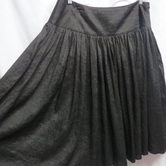 Talbots Dresses & Skirts - Talbots Silk Full Skirt Black Crepe Size 14 Midi New $169